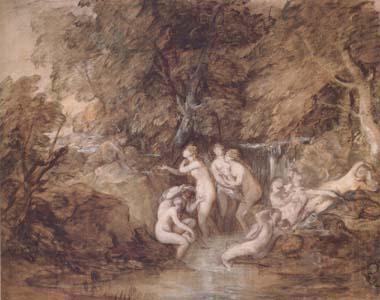 Thomas Gainsborough Diana and Actaeon (mk25) France oil painting art